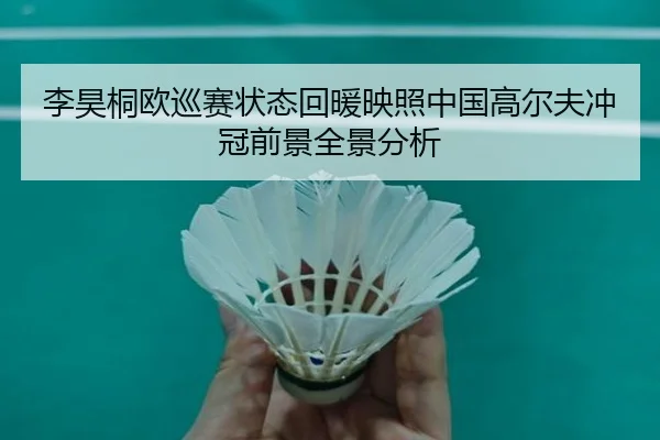 李昊桐欧巡赛状态回暖映照中国高尔夫冲冠前景全景分析